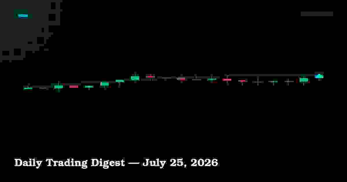 Daily Trading Digest — July 25, 2026
