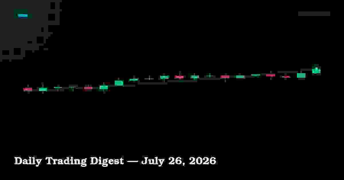 Daily Trading Digest — July 26, 2026